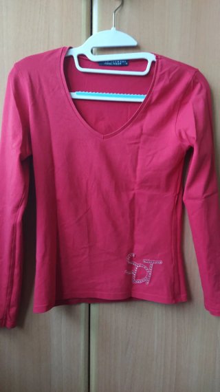 Camiseta Roja Manga Larga