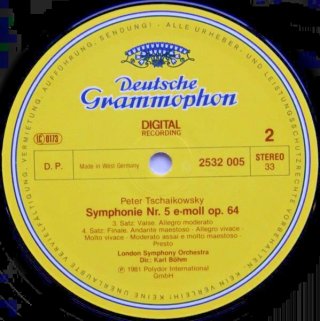 Tchaikovsky Sinfonia N.5 LP - Karl Böhm
