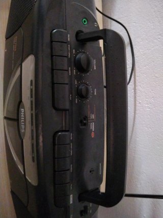 Radio Cassette Philips AW7150 Negra