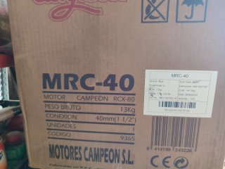 Motobomba Campeón MRC 40