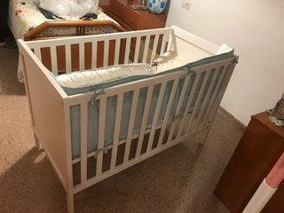 Cuna infantil blanca IKEA -RECOGER EN ALCOY
