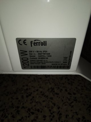 Radiador Ferroli Napoli 1200