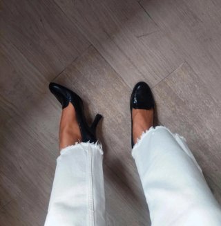 Zapatos de Piel Negros Angari Talla 40