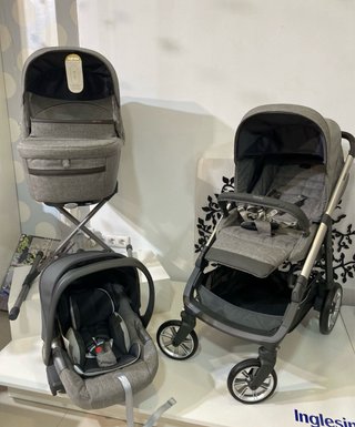 Carrito Inglesina Aptica Mineral Grey 3 piezas