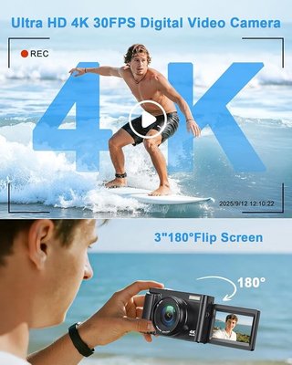 Cámara Digital 4K Wi-Fi Vlog