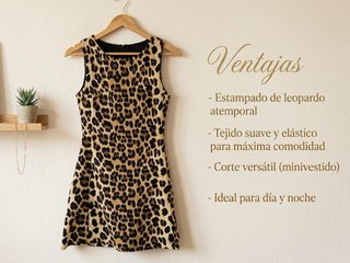 Vestido Zara Leopardo Corto