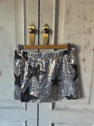 Falda-Pantalón lentejuelas estrellas festival