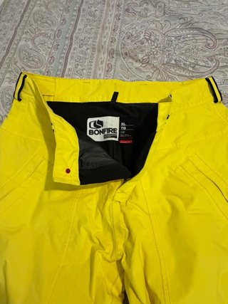 Pantalón Snowboard Bonfire Amarillo Talla XL