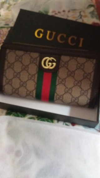 Cartera como Gucci Marrón GG Supreme