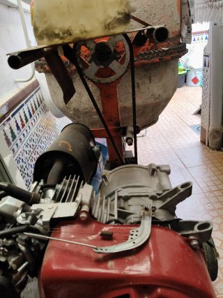 Hormigonera Gasolina Naranja