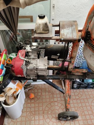 Hormigonera Gasolina Naranja
