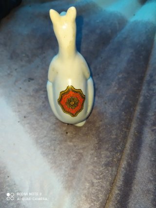 Cenicero/macetero canguro de porcelana