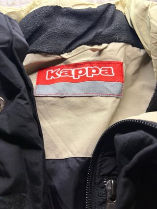Chaqueta Cortavientos Kappa Negra Full Zip