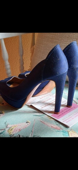 Zapatos de Tacón Azul Talla 39