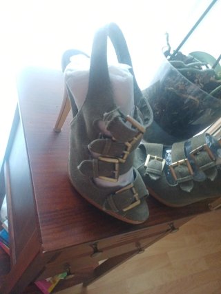 Zapatos de Tacón Azul Talla 39
