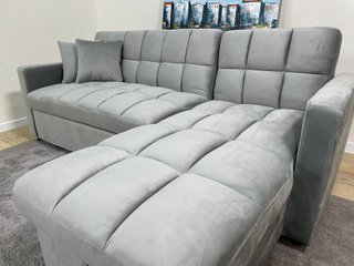 Sofá Cama Chaise Longue Gris 210cm