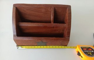 Organizador de Escritorio de Madera