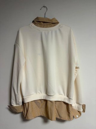Sudadera efecto camisa Broken in Pieces