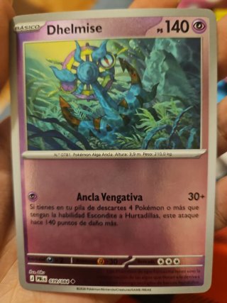 Carta Pokémon Dhelmise 039/084