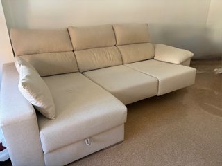 Sofá Chaise Longue Beige