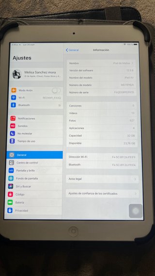 iPad Air Plata 32GB