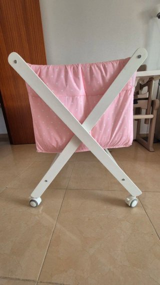 Minicuna con Estructura Blanca