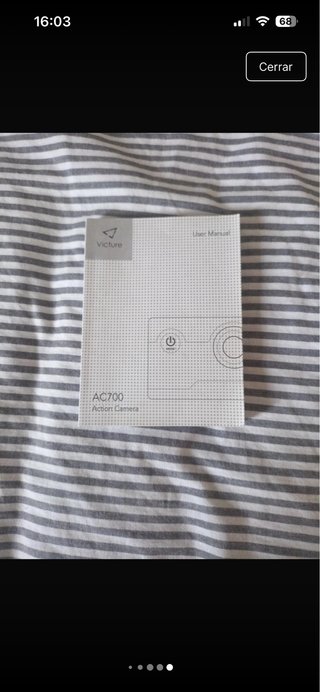 Cámara de Acción 4K Wi-Fi Negra