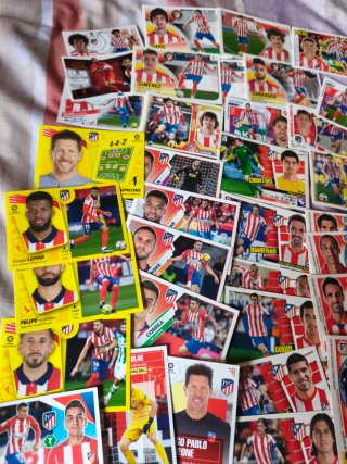 Colección cromos Atlético de Madrid Liga Este