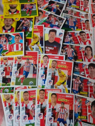Colección cromos Atlético de Madrid Liga Este