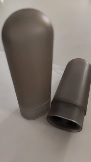 Estuche bolígrafo transparente interior goma