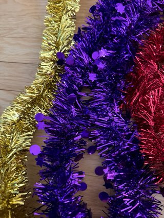 Set de 10 Espumillones de Navidad