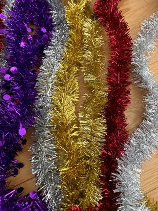Set de 10 Espumillones de Navidad