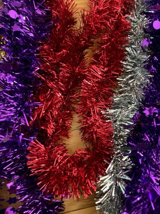 Set de 10 Espumillones de Navidad