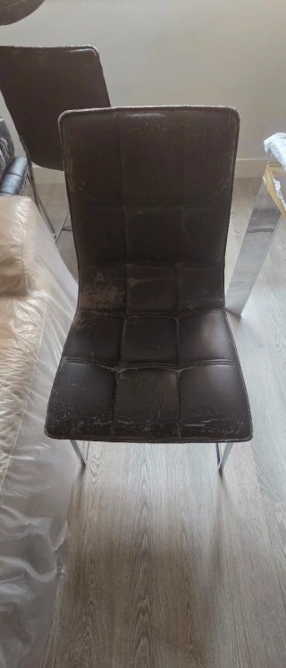 Sillas de comedor negras (4)