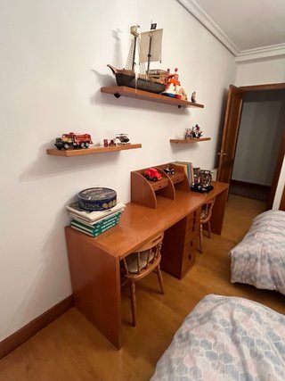 Dormitorio juvenil madera 2 camas