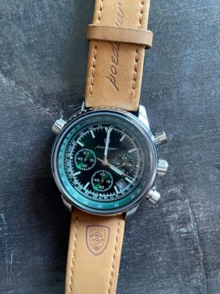 Reloj Poedagar Hombre Cronógrafo Verde