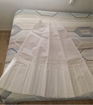 Cancán de niña blanco