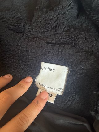 Chaqueta Bershka Negra Talla 10-13