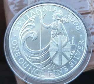 Moneda de Plata Britannia 2008 (1 Onza)