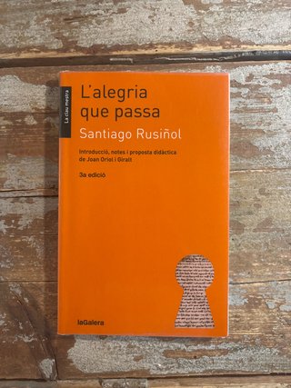 L'alegria que passa introducció, notes i propos...