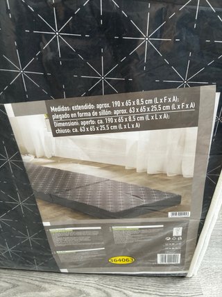 Colchón plegable 190x65x8.5 cm