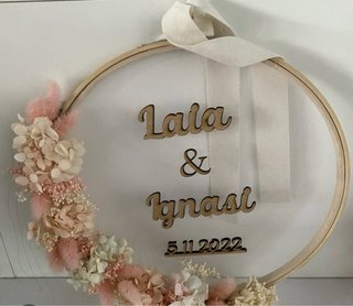 Bastidor porta alianzas bodas