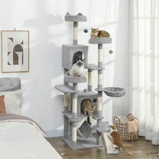 Árbol rascador para gatos con escalera