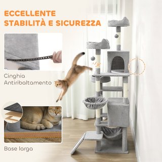 Árbol rascador para gatos con escalera