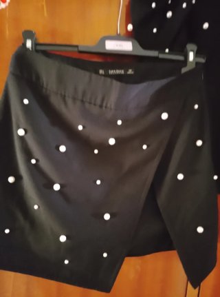 Conjunto Zara Negro con Perlas