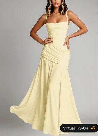 Vestido Largo de Boda Amarillo