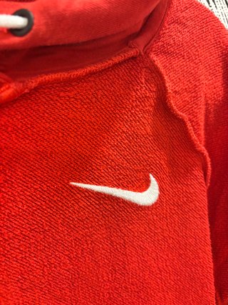 Sudadera Nike Fleece Hoodie Roja Talla S