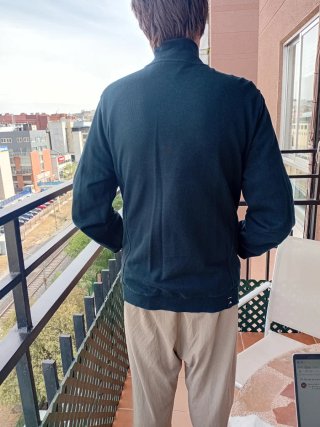 Chaqueta chándal negra Adidas Performance