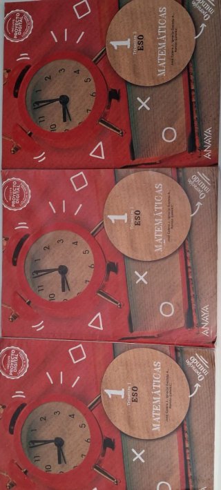 Matemáticas 1 ESO los 3 libros negocia el precio