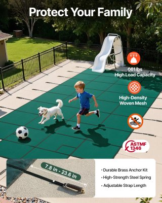 Copertura Sicurezza Piscina 6,1x12 m Rettangolare